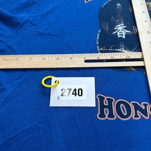 Harley Davidson Shirt Mens XXL Blue Techno HD of Hong Kong Tee Motorcycle Biker - Picture 10 of 10